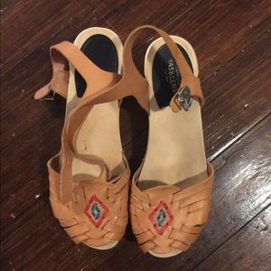 Swedish hasbeen low wood sandal clogs